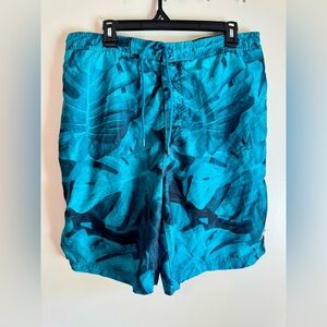 Speedo Leaf Print Men's Board Shorts Size XL